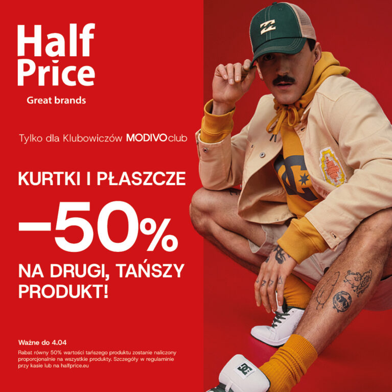 -50% na kurtki i płaszcze w HalfPrice!