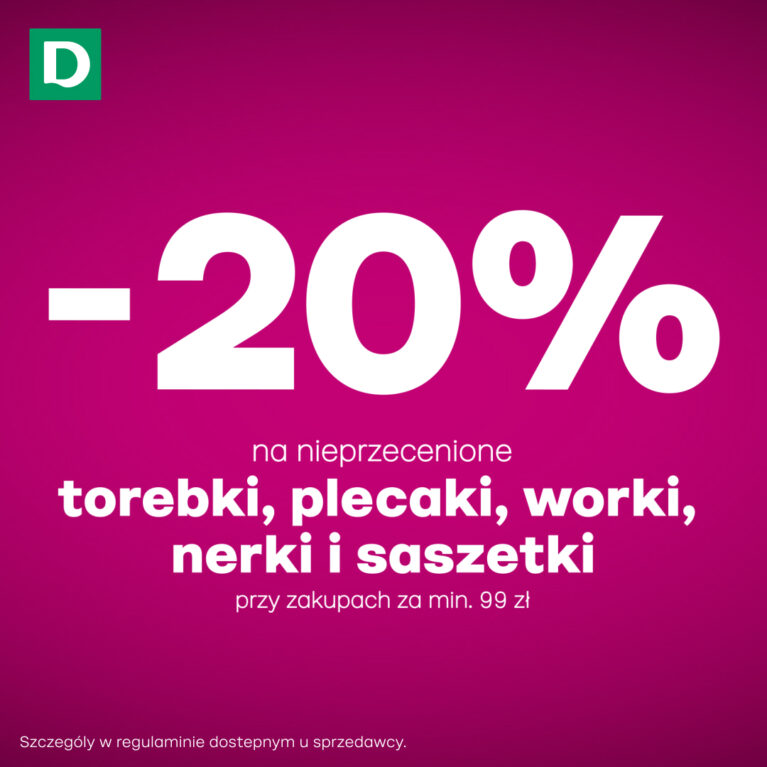 -20% na torebki i plecaki w Deichmann