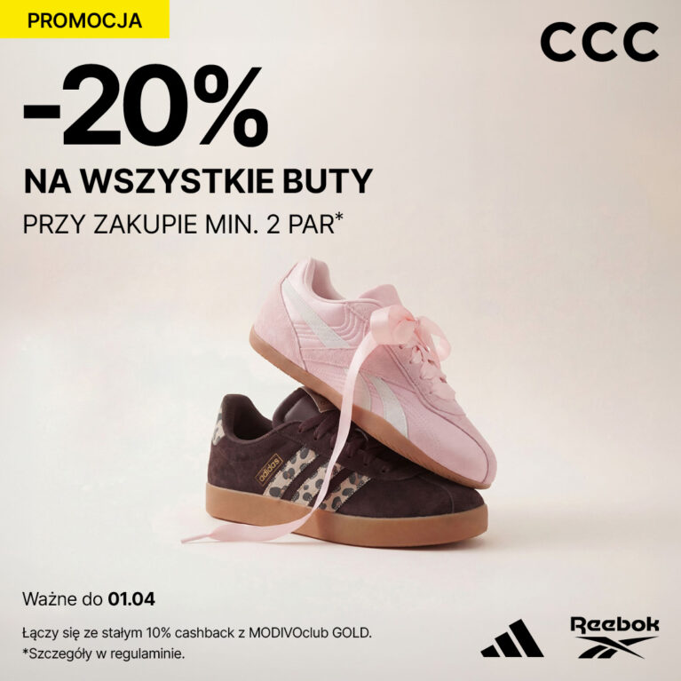 -20% na wszystkie buty przy zakupie 2 par!
