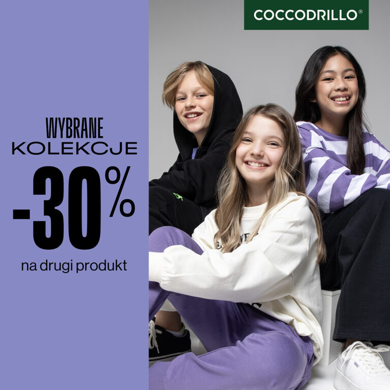-30% na drugi produkt w Coccodrillo!