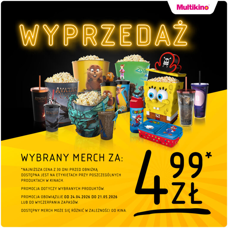 Wielka wyprzedaż merchu kinowego – Multikino pogłębia obniżkę!