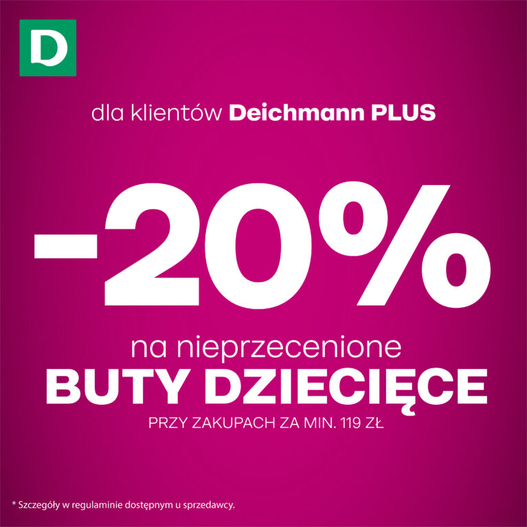 Buty dziecięce z rabatem -20%*
