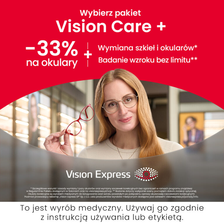 Wybierz pakiet Vision Care+