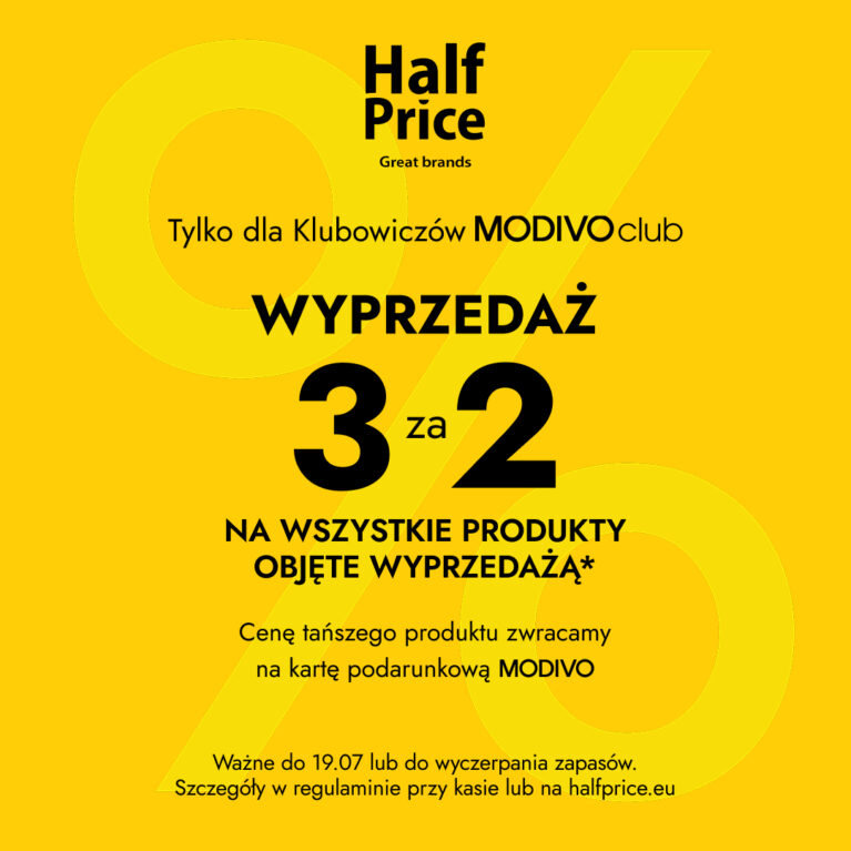 Właśnie ruszyła akcja 3za2 w HalfPrice!