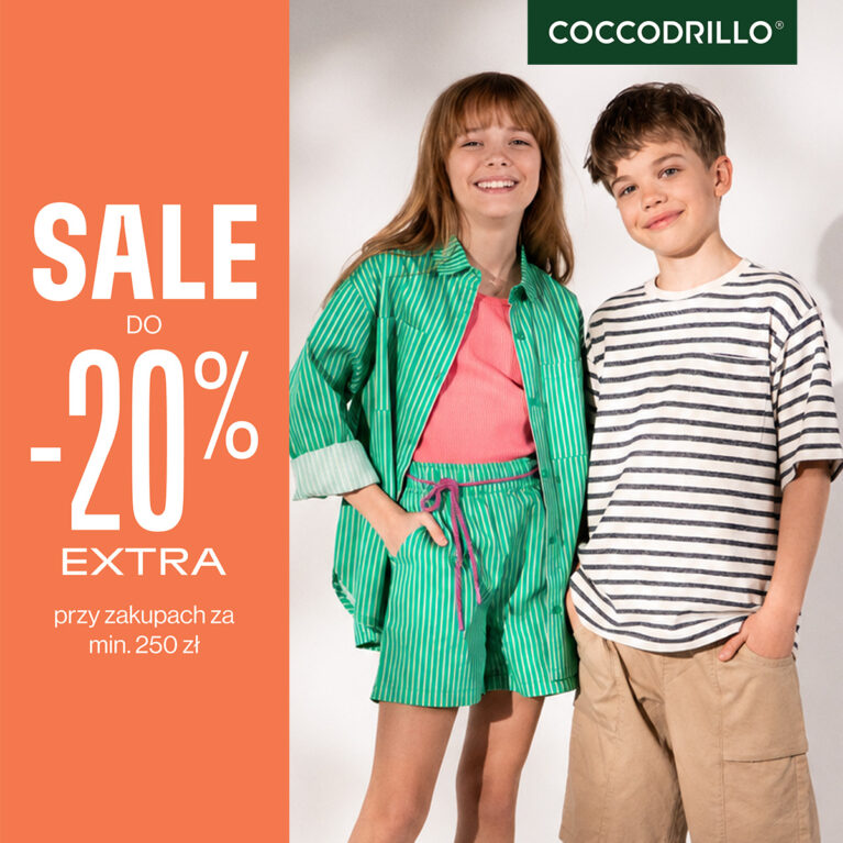 Sale do -20% EXTRA* w Coccodrillo!
