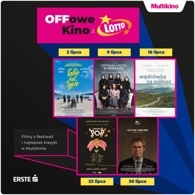 Cztery wyjątkowe spotkania z ambitnym kinem, czyli OFFowe Kino z Lotto w lipcu w Multikinie.