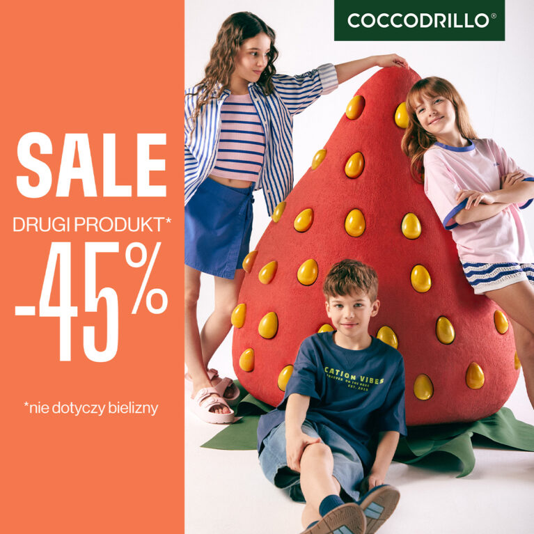 Sale: -45% na drugą sztukę!