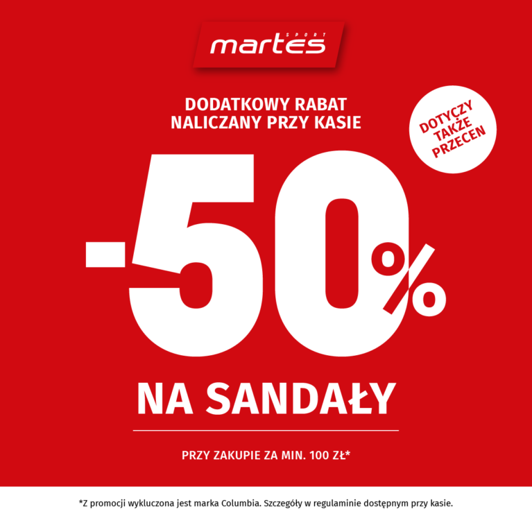 -50% na sandały!