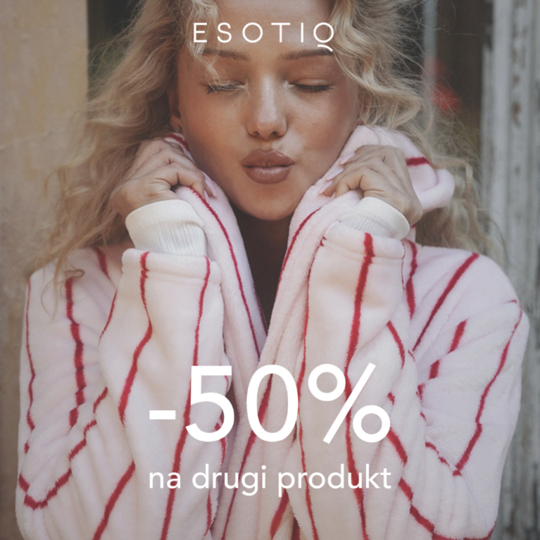 50% rabatu na drugi produkt w ESOTIQ!
